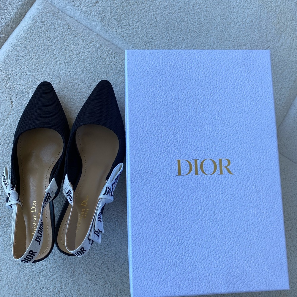 Dior high heel Shoes, black and white, size 7